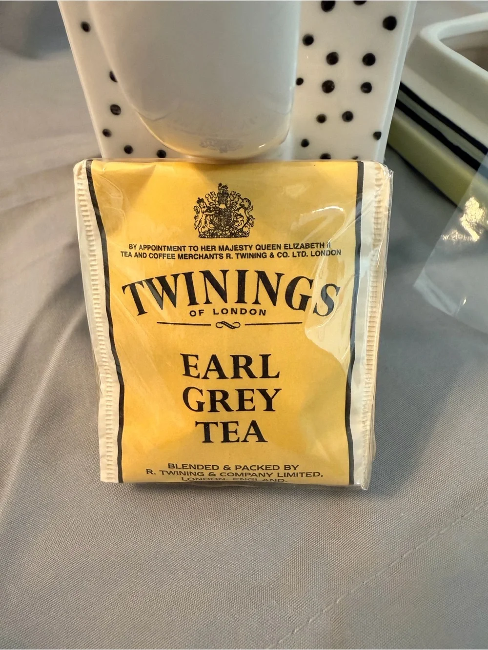 NEW MSRF His Spa Her Spa Ceramic Teapot w/Lid + Twinings Earl Grey Tea Gift